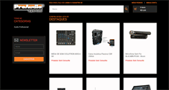 Desktop Screenshot of proaudiosystem.com.br